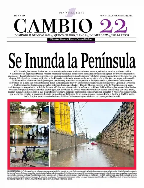 Portada de Diario Cambio 22 (portada)