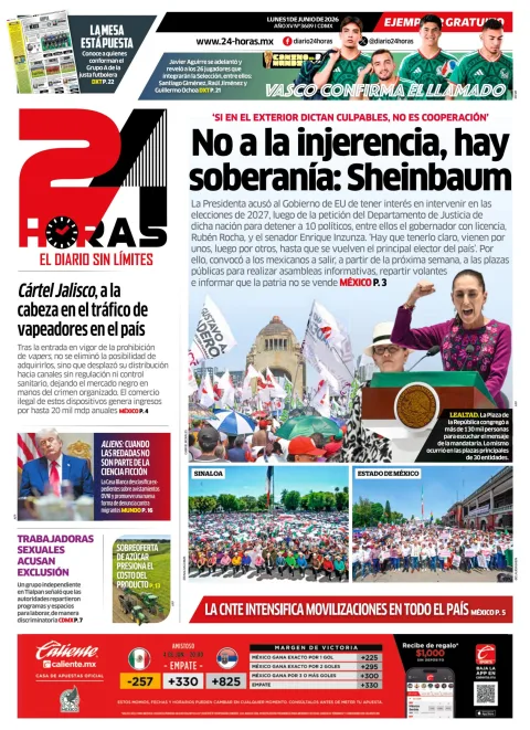 Portada de 24 Horas