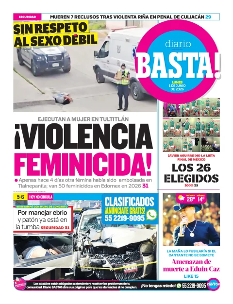 Portada de Basta! (contraportada)