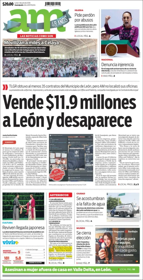 Portada de Am Corredor Industrial del lunes, 1 de junio de 2026