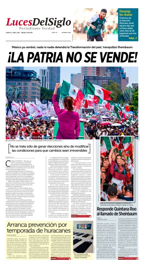 Portada de Luces del Siglo