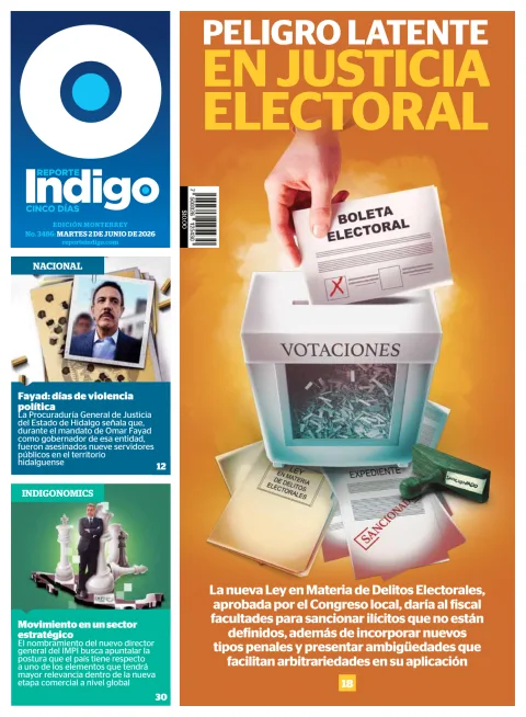 Portada de Reporte Indigo Monterrey del martes, 2 de junio de 2026