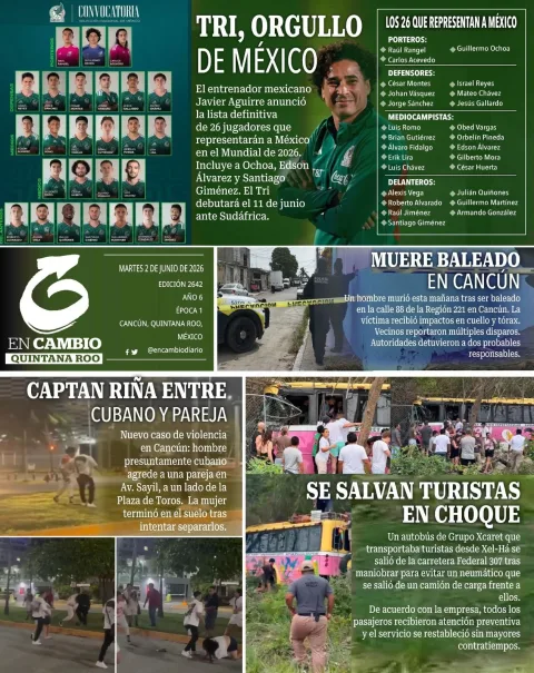 Portada de En Cambio - Quintana Roo (contraportada)