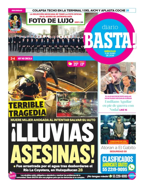 Portada de Basta! (contraportada)