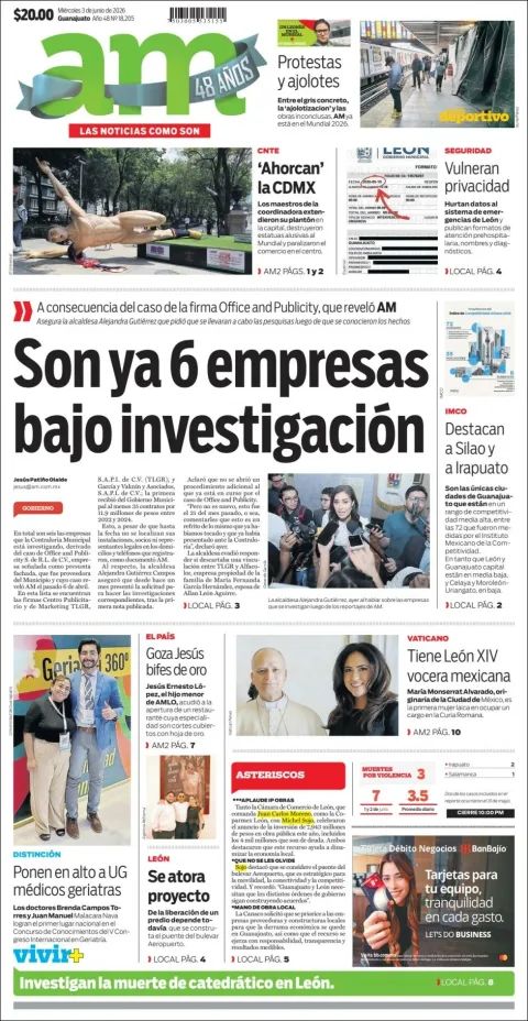 Portada de Am Corredor Industrial del miércoles, 3 de junio de 2026
