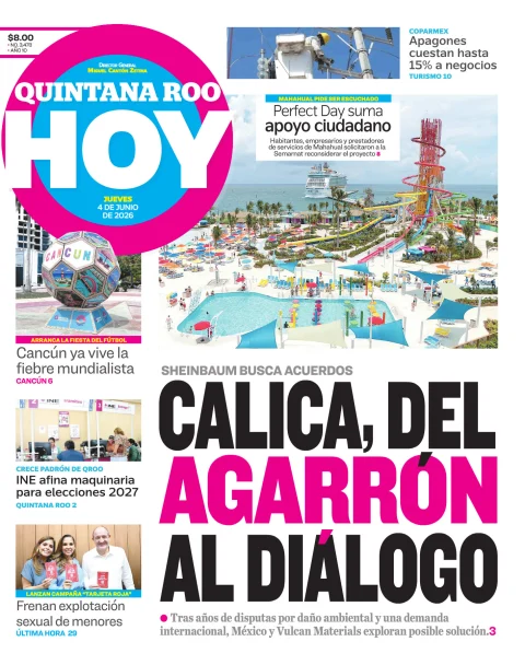 Portada de Quintana Roo Hoy (portada)
