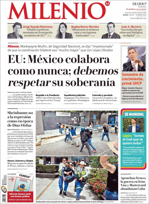 Portada de Milenio
