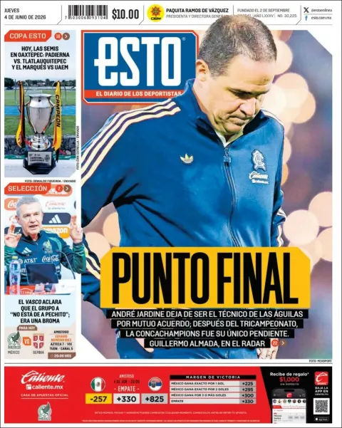 Portada de Esto del jueves, 4 de junio de 2026