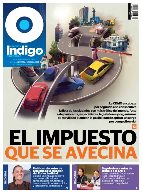 Portada de Reporte Indigo Guadalajara del jueves, 4 de junio de 2026