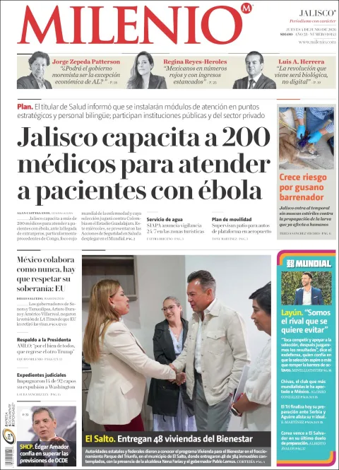 Portada de Milenio Jalisco del jueves, 4 de junio de 2026