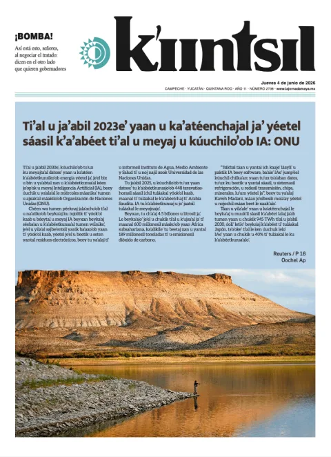 Portada de La Jornada - Kiintsil del jueves, 4 de junio de 2026