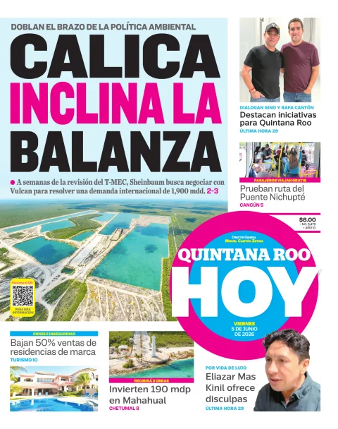 Portada de Quintana Roo Hoy (portada)