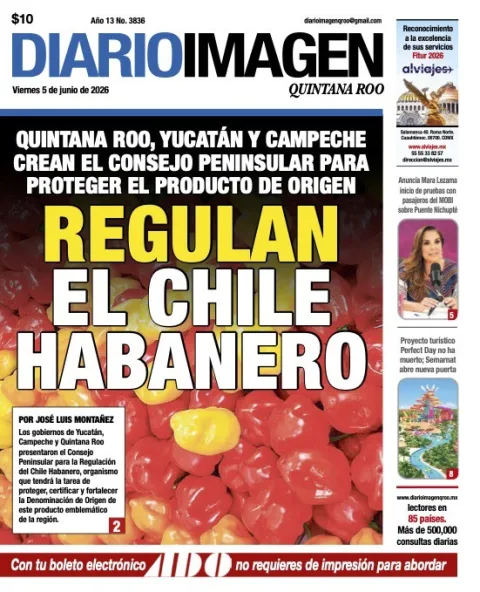 Portada de Diario Imagen Quintana Roo del viernes, 5 de junio de 2026