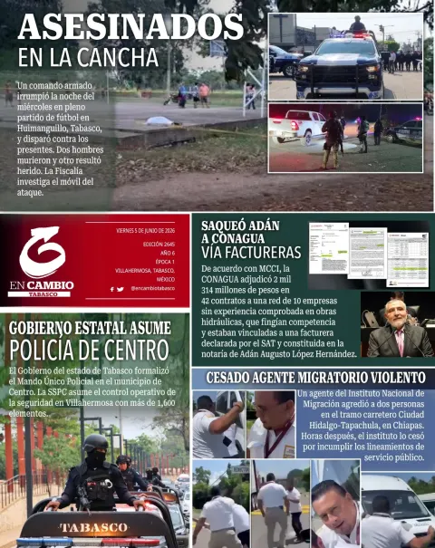 Portada de En Cambio - Quintana Roo (contraportada)
