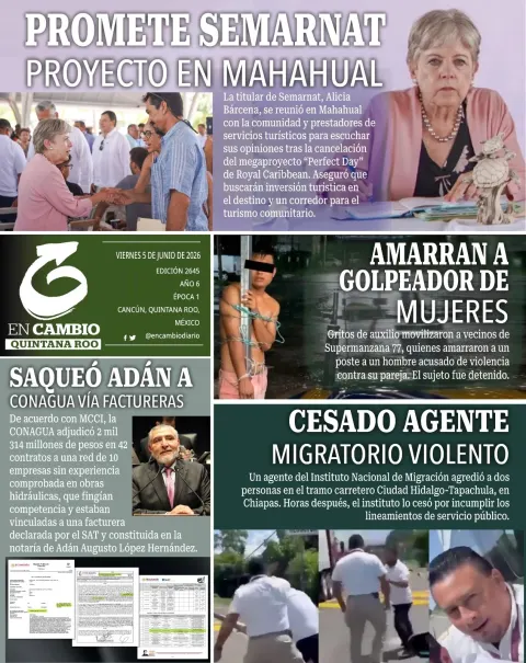 Portada de En Cambio - Tabasco (contraportada)