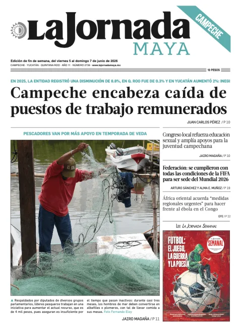 Portada de La Jornada Maya Campeche del viernes, 5 de junio de 2026