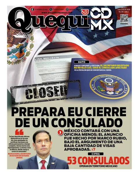 Portada de Quequi CDMX del sábado, 6 de junio de 2026