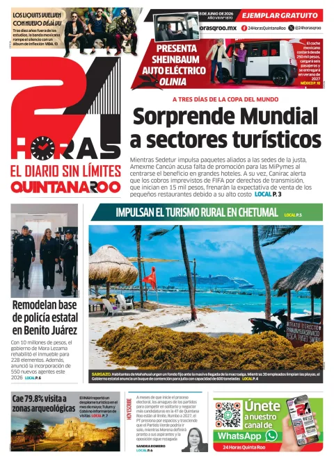 Portada de 24 Horas Quintana Roo