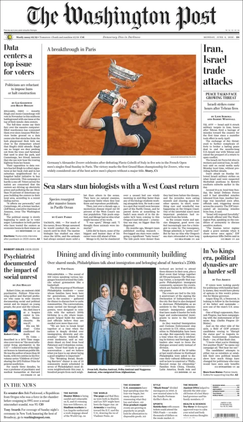 Portada de The Washington Post