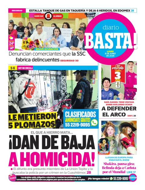 Portada de Basta! (contraportada)