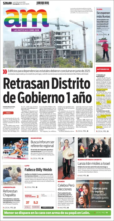 Portada de Am Corredor Industrial del lunes, 8 de junio de 2026