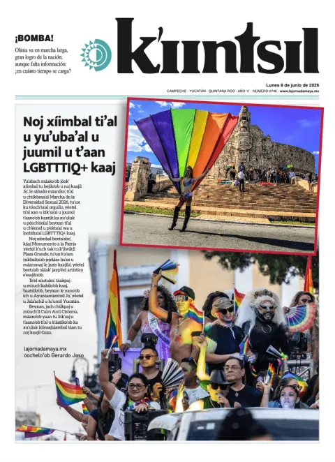 Portada de La Jornada - Kiintsil del lunes, 8 de junio de 2026
