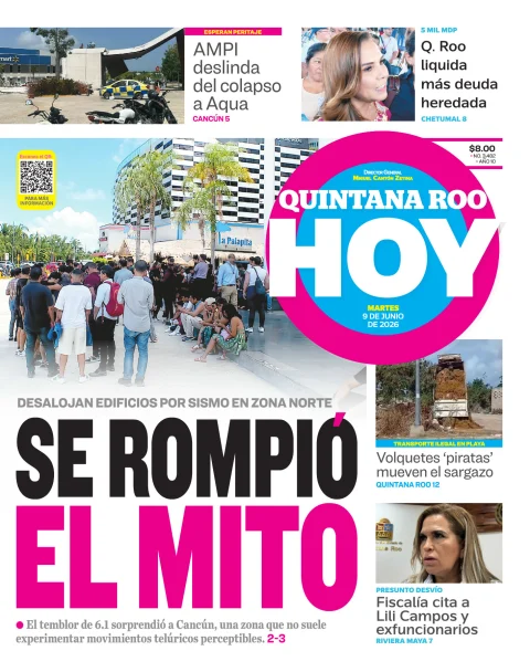 Portada de Quintana Roo Hoy (portada)