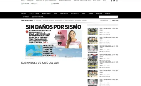 Portada de Quequi (contraportada) del martes, 9 de junio de 2026