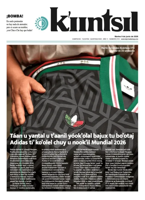 Portada de La Jornada - Kiintsil del martes, 9 de junio de 2026