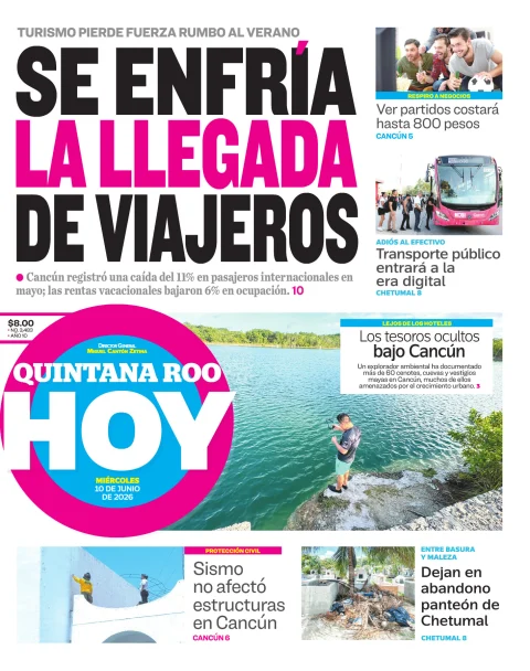 Portada de Quintana Roo Hoy (portada)