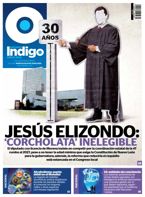 Portada de Reporte Indigo Monterrey del miércoles, 10 de junio de 2026