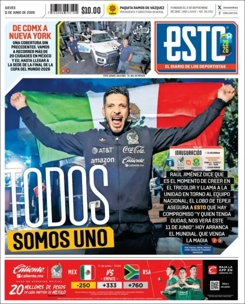 Portada de Esto del jueves, 11 de junio de 2026