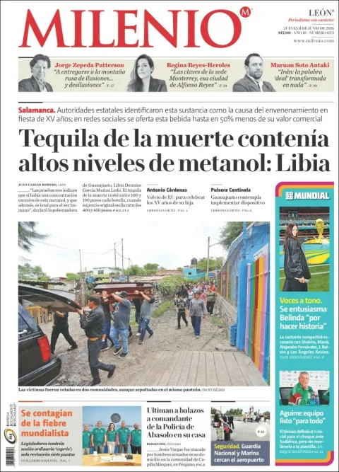 Portada de Milenio Leon del jueves, 11 de junio de 2026