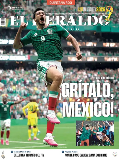 Portada de El Heraldo de Mexico - Quintana Roo del viernes, 12 de junio de 2026