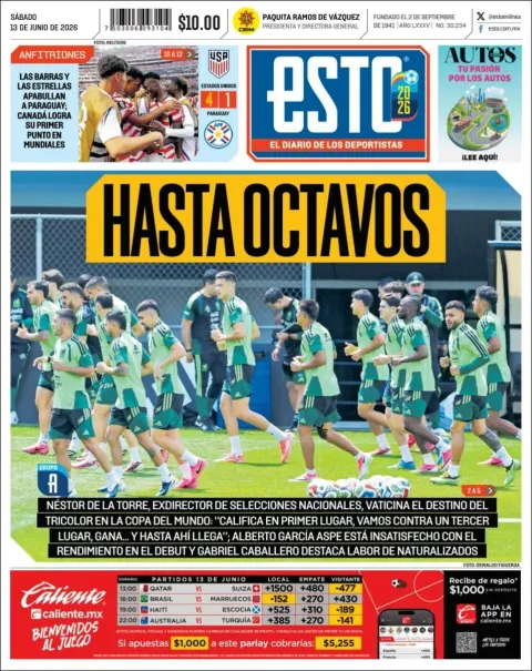 Portada de Esto del sábado, 13 de junio de 2026