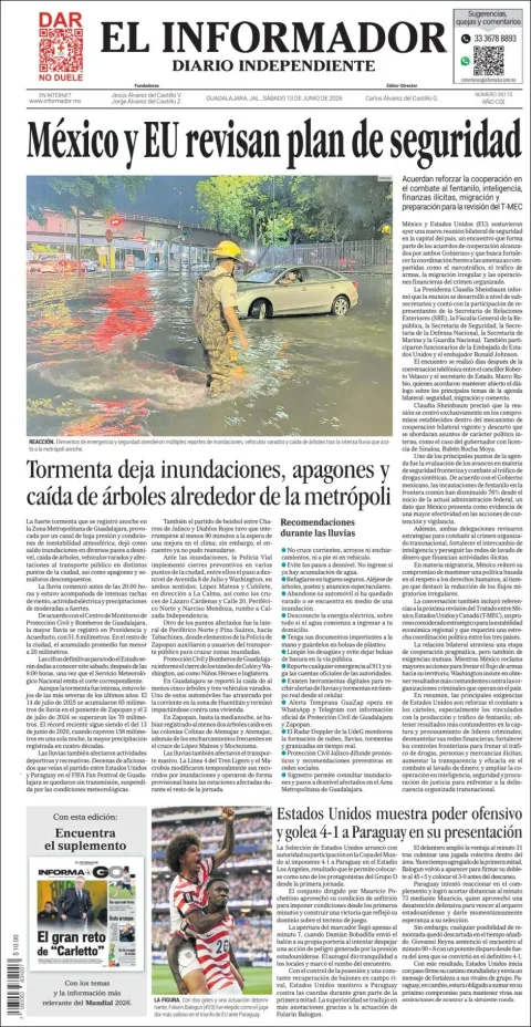 Portada de El Informador