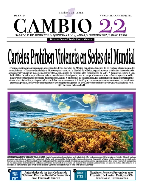 Portada de Diario Cambio 22 (portada)