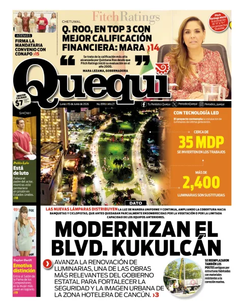 Portada de Quequi del lunes, 15 de junio de 2026