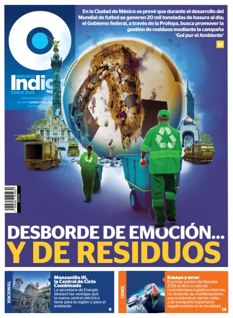 Portada de Reporte Indigo Guadalajara del lunes, 15 de junio de 2026