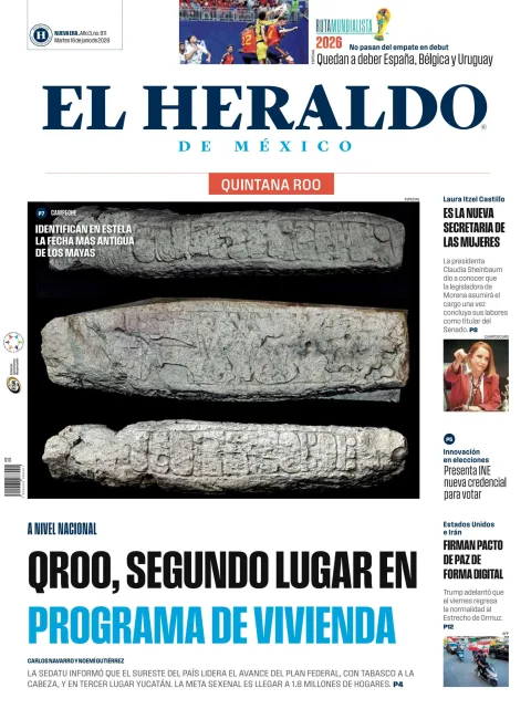 Portada de El Heraldo de Mexico - Quintana Roo del martes, 16 de junio de 2026
