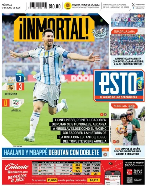 Portada de Esto del miércoles, 17 de junio de 2026