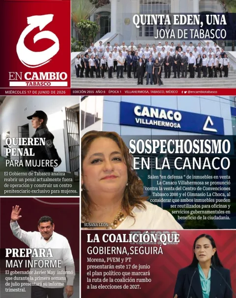 Portada de En Cambio - Tabasco (portada) del miércoles, 17 de junio de 2026