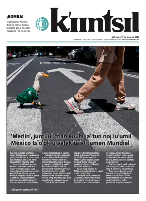 Portada de La Jornada - Kiintsil del miércoles, 17 de junio de 2026