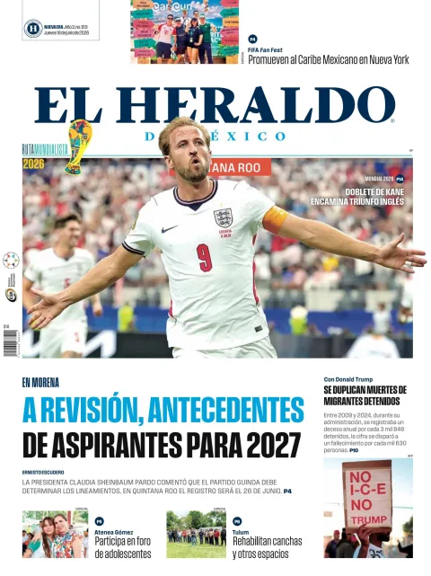 Portada de El Heraldo de Mexico - Quintana Roo