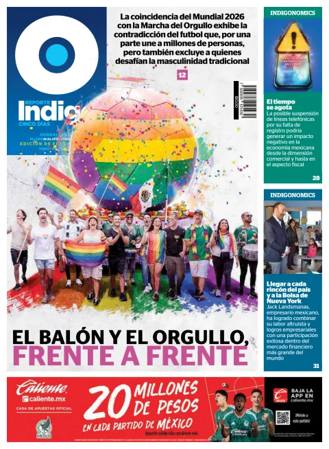 Portada de Reporte Indigo Guadalajara del viernes, 19 de junio de 2026