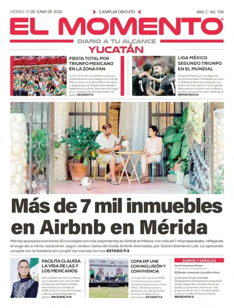 Portada de El Momento Yucatan