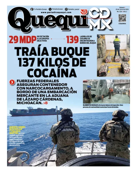 Portada de Quequi CDMX del sábado, 20 de junio de 2026