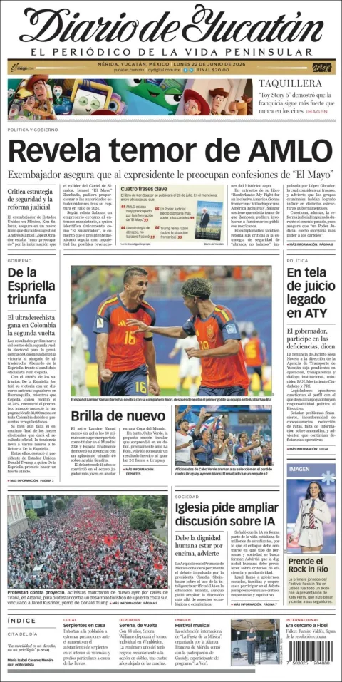 Portada de Diario de Yucatán