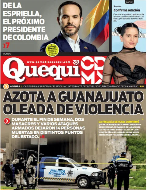 Portada de Quequi CDMX (contraportada) del lunes, 22 de junio de 2026