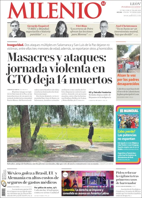 Portada de Milenio Leon del lunes, 22 de junio de 2026